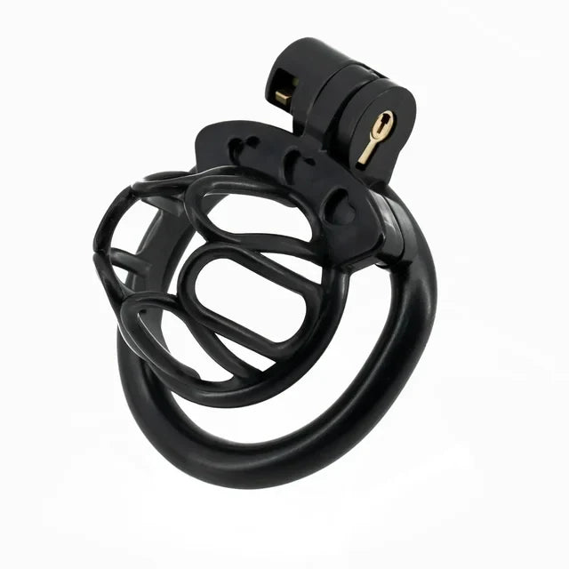 Sissy Chastity Cage With 4 Rings