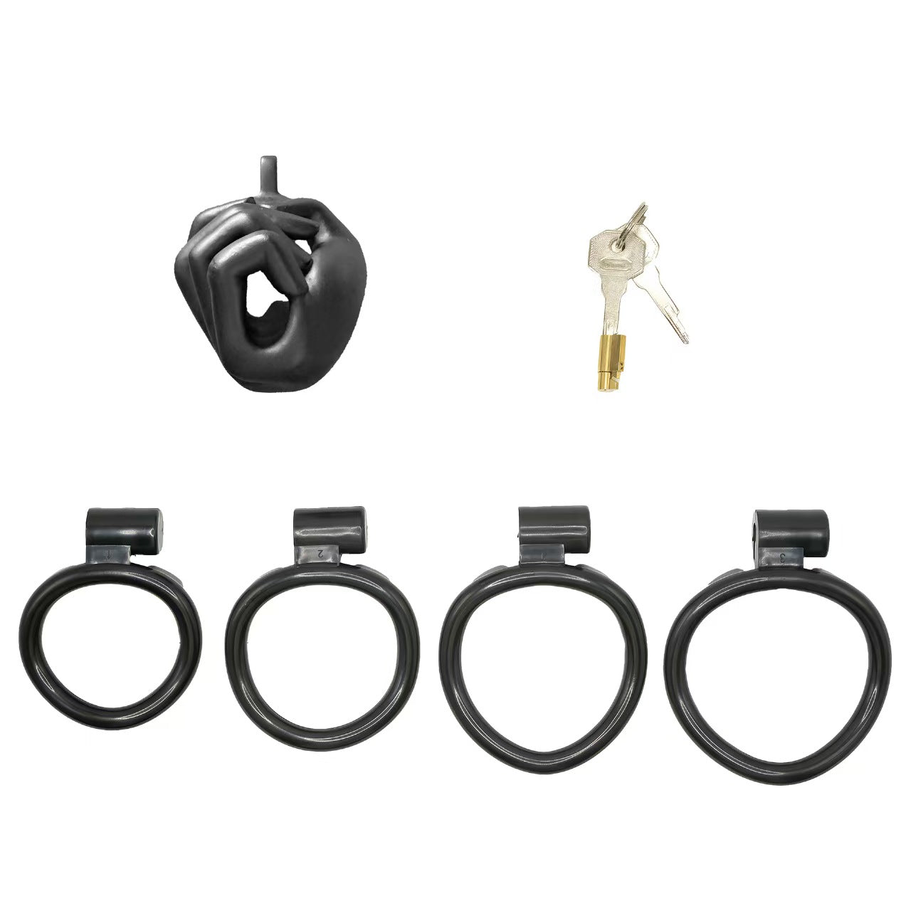 3D Clench Fist Chastity Cage 3