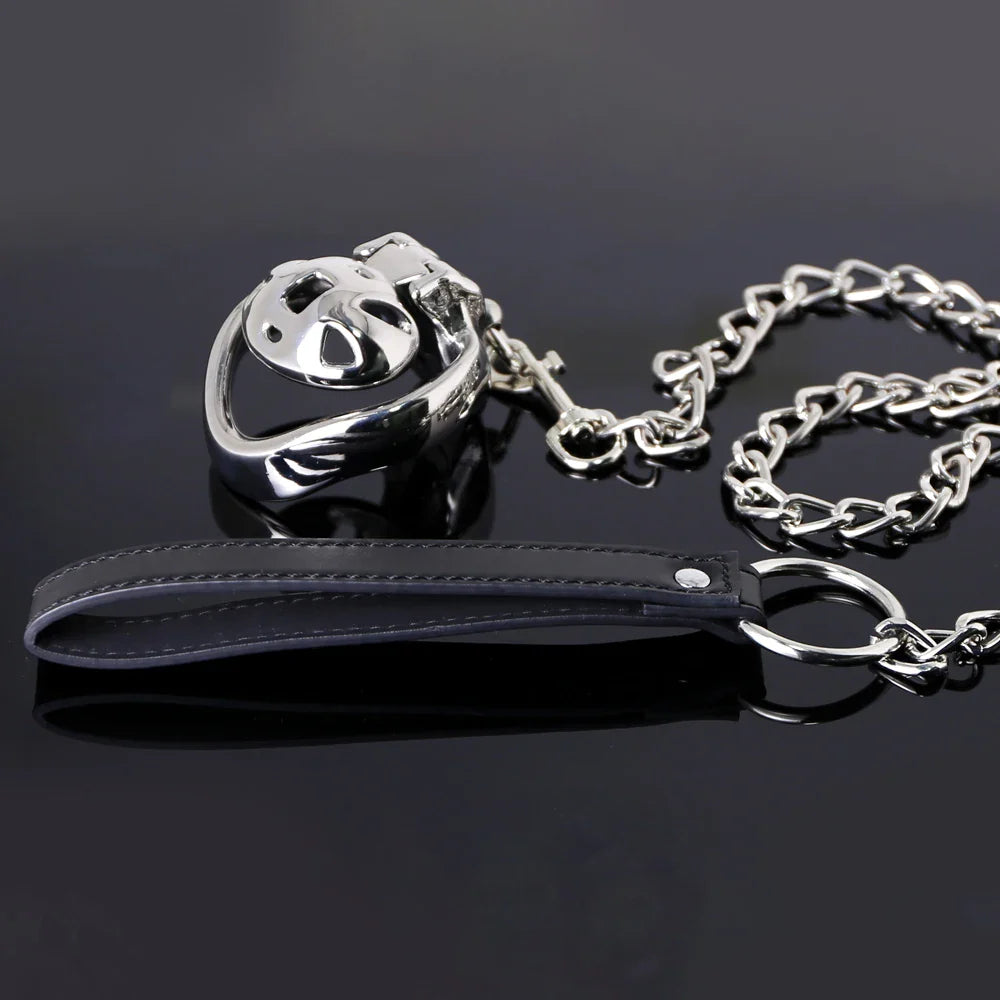 Cage de chasteté à traction florale HT-V4 avec ceinture
