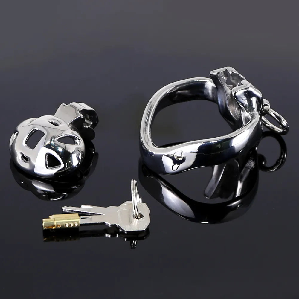 Cage de chasteté à traction florale HT-V4 avec ceinture