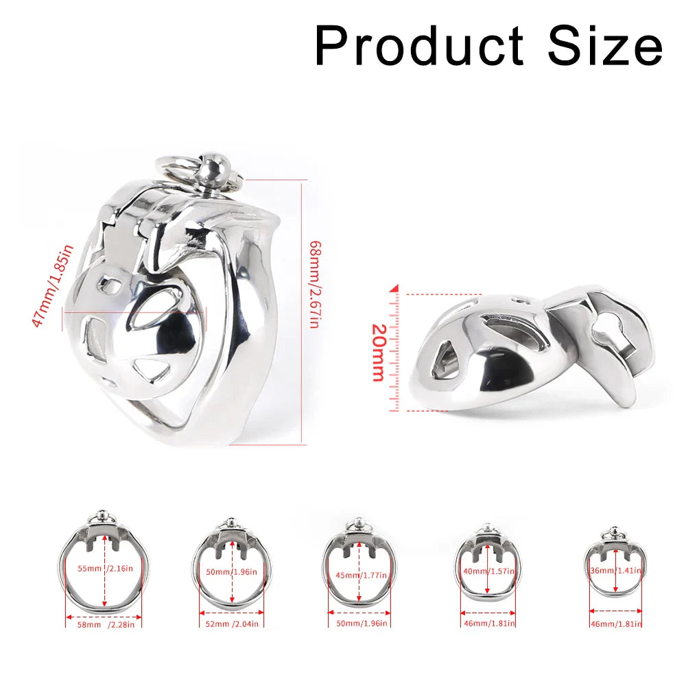 Cage de chasteté à traction florale HT-V4 avec ceinture