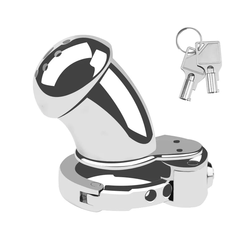 Neuer BDSM #64 verstellbarer Keuschheitskäfig für Männer