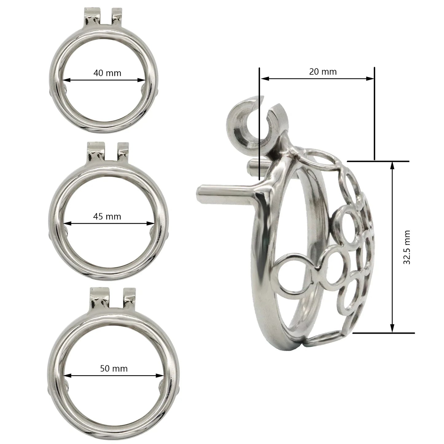 Kleiner Peniskäfig mit Fluchtschutz-Design