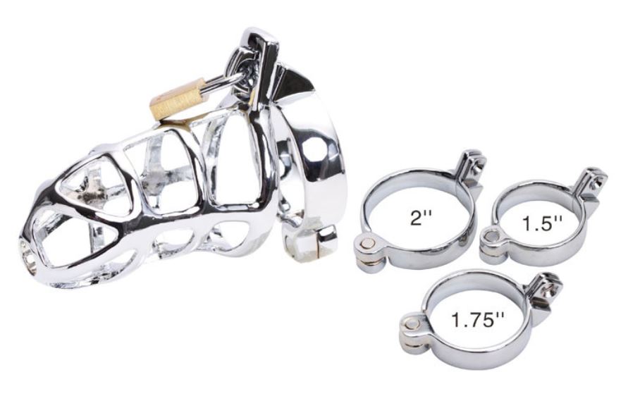 Chastity Cage With Dildo Attachment