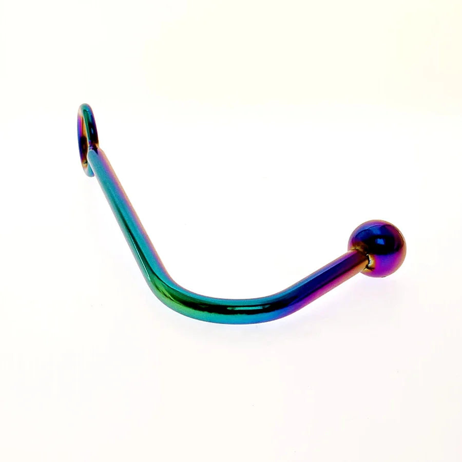 Crochet anal arc-en-ciel en acier inoxydable