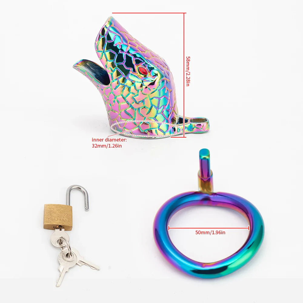 Snakehead Chastity Cage