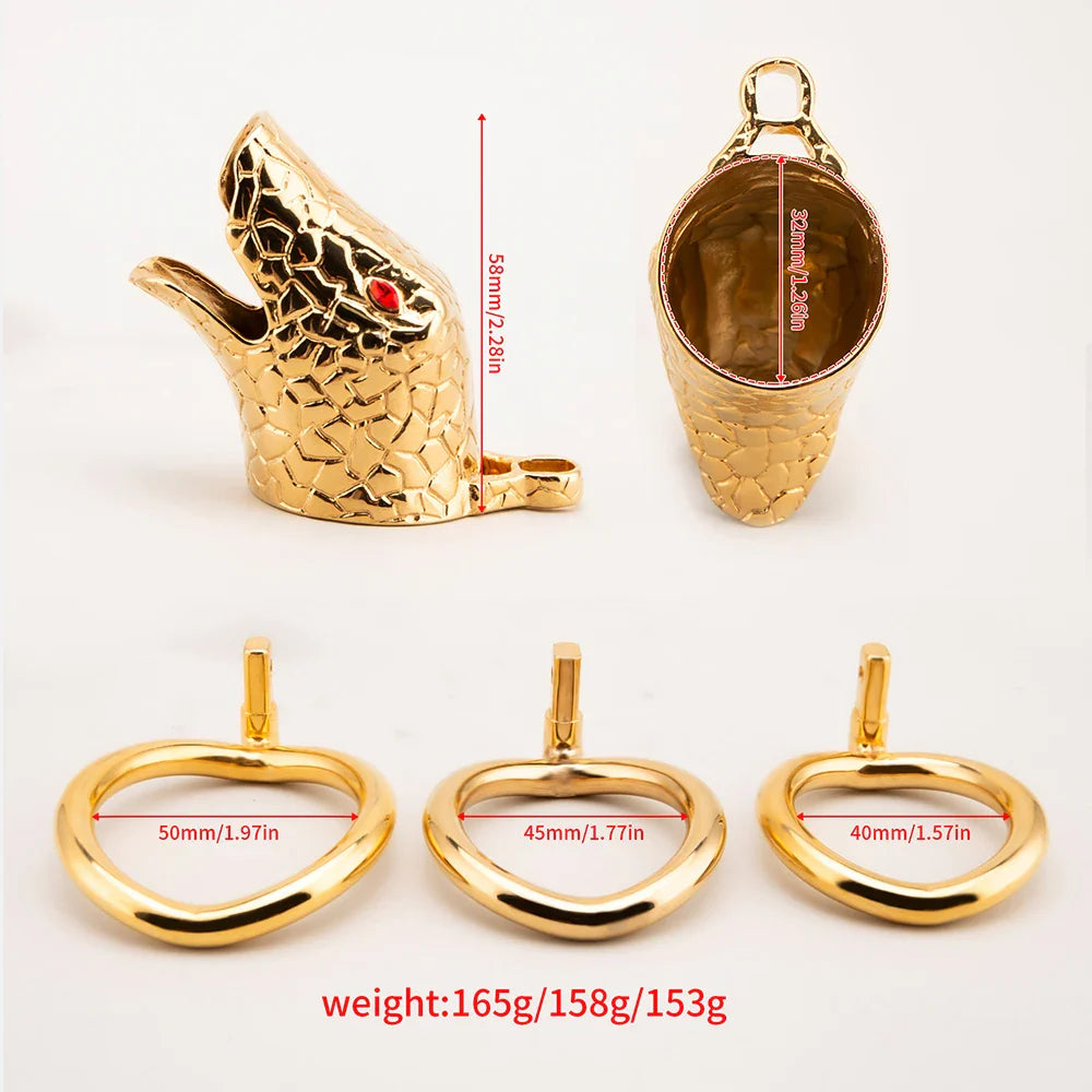 Snakehead Chastity Cage