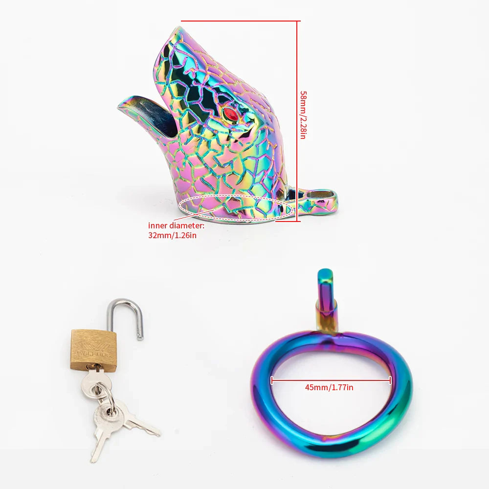 Snakehead Chastity Cage