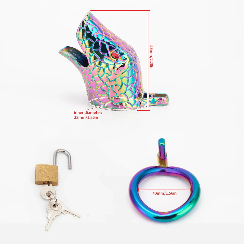 Snakehead Chastity Cage
