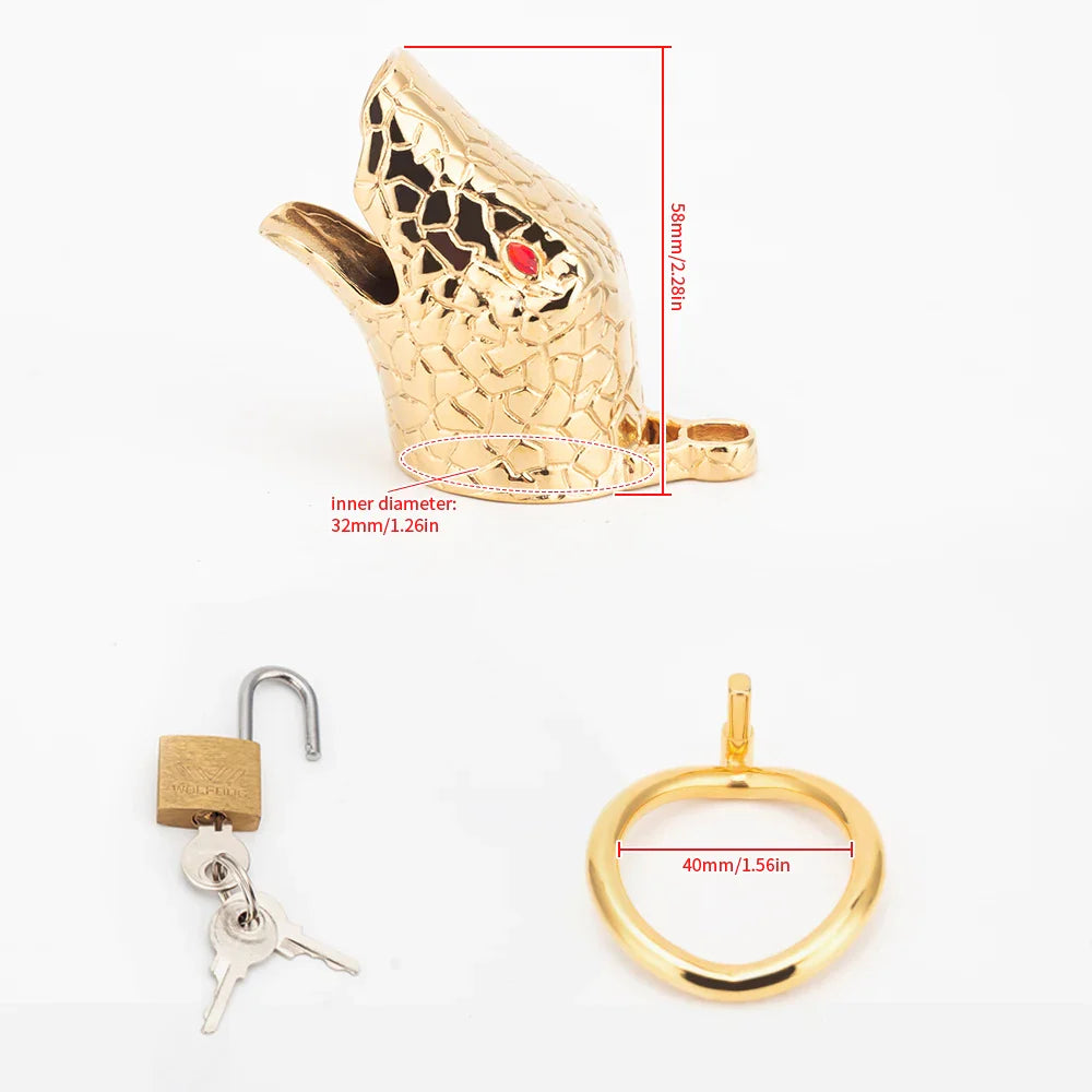 Snakehead Chastity Cage