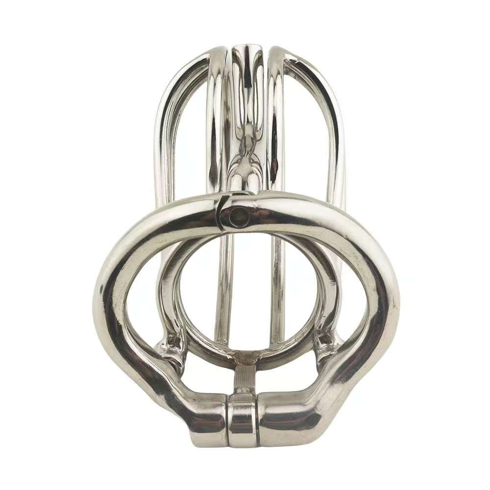 Steel Chastity Cage with PA Puncture
