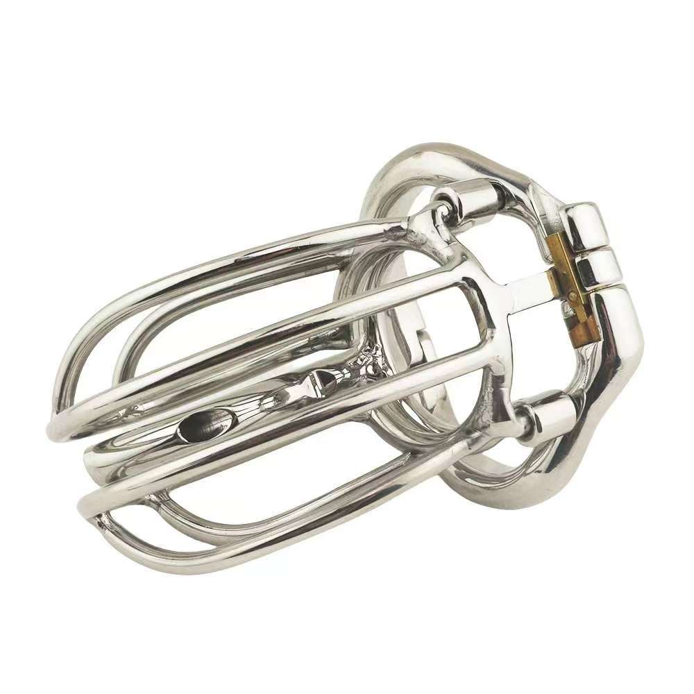 Steel Chastity Cage with PA Puncture