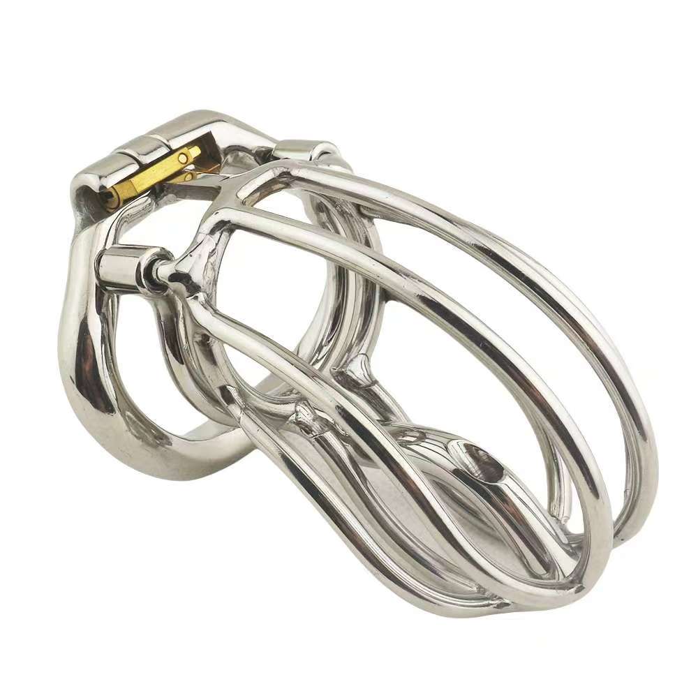 Steel Chastity Cage with PA Puncture