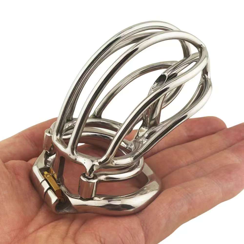 Steel Chastity Cage with PA Puncture