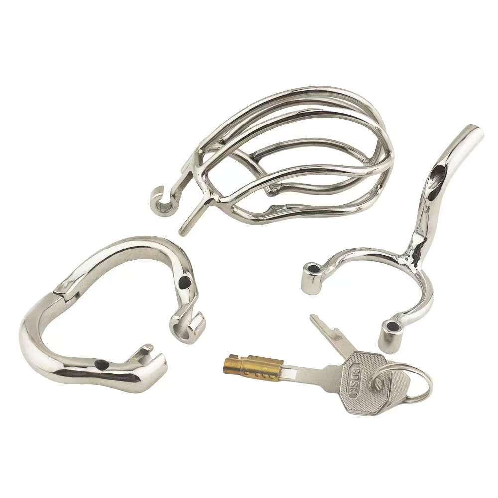 Steel Chastity Cage with PA Puncture