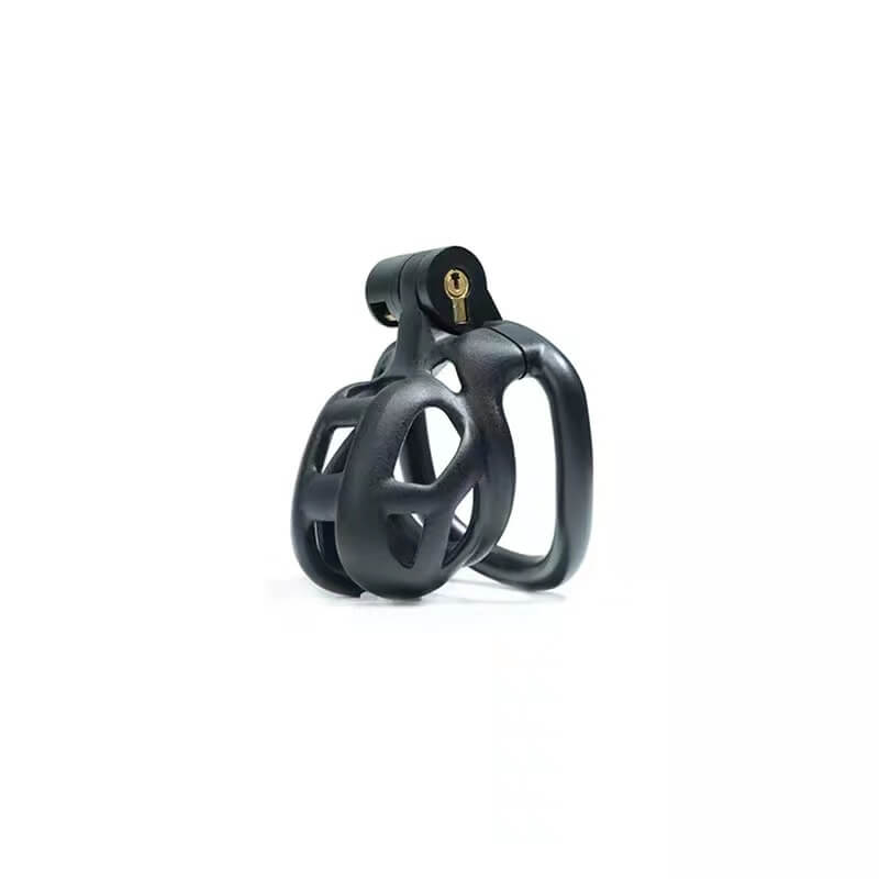 Schwarzes Cobra-Keuschheitskäfig-Set, 4,5 bis 10,5 cm lang