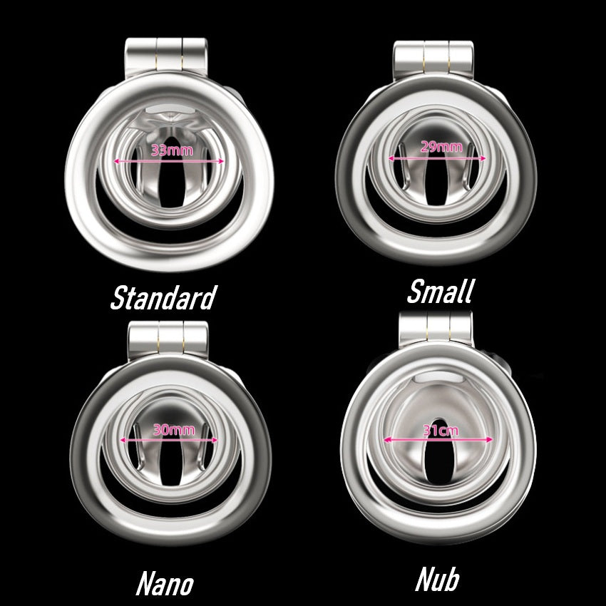 Cage de chasteté Python V7.0 en acier inoxydable Nub