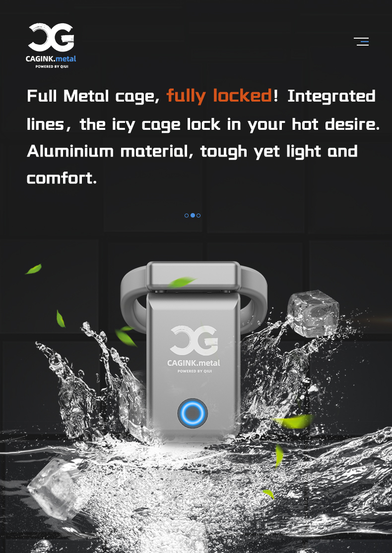 Cagink Micro Chastity Cage -metal cage full ocked