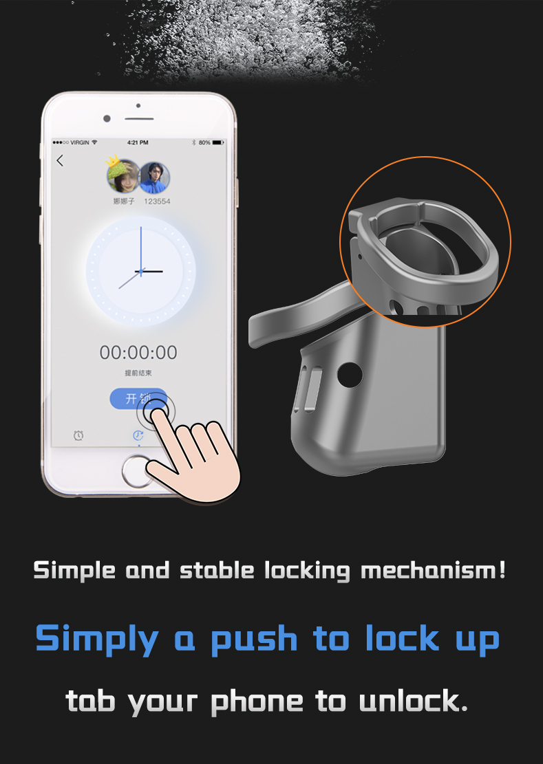 Cagink Micro Chastity Cage - Simple Locking