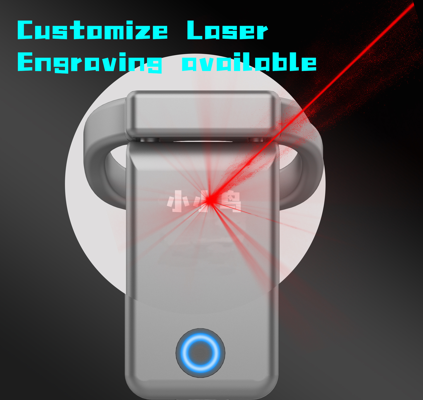 Cagink Micro Chastity Cage - customize laser engraving name
