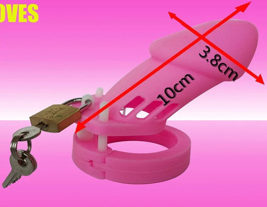 CB6000 Silicone Chastity Cage Perverse Pink