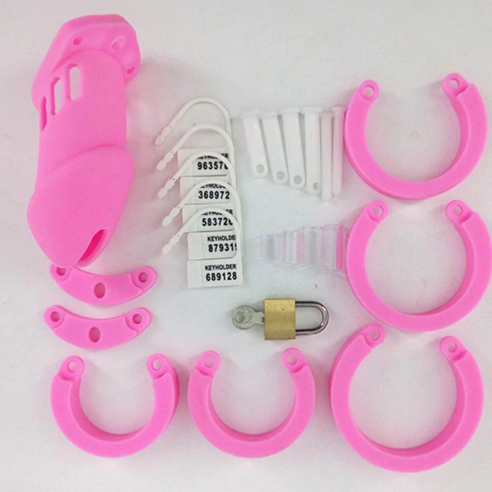 CB6000 Silicone Chastity Cage Perverse Pink