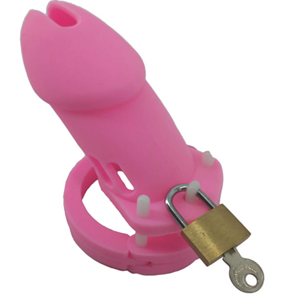 CB6000 Silicone Chastity Cage Perverse Pink