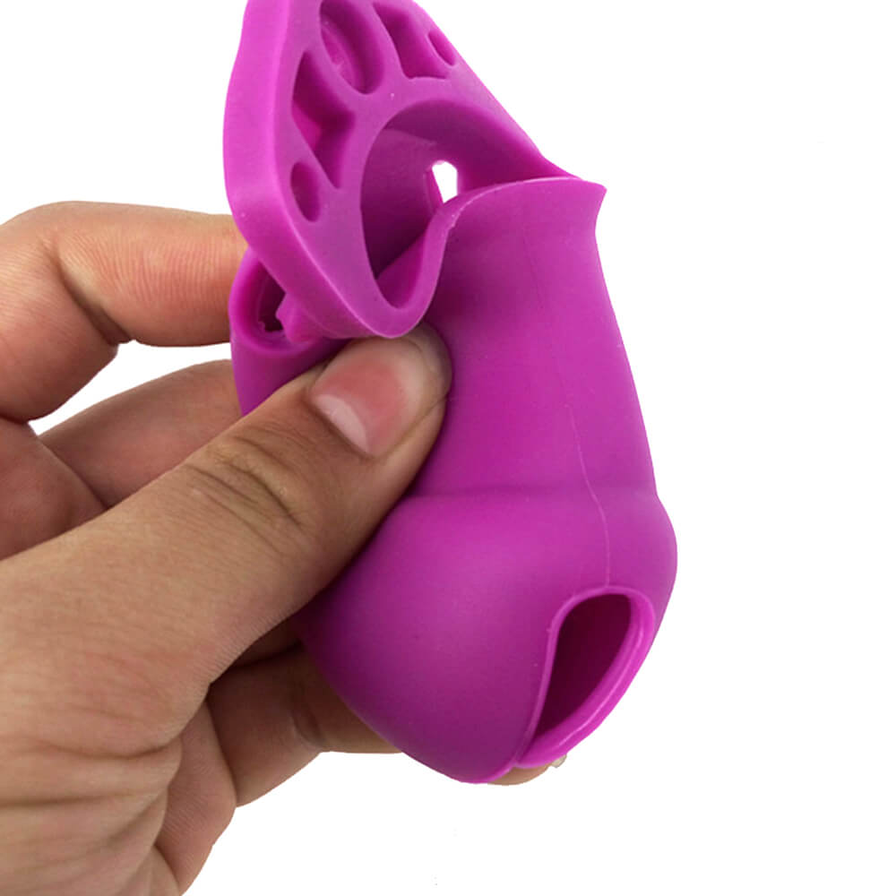 Cage de chasteté en silicone CB6000 Violet