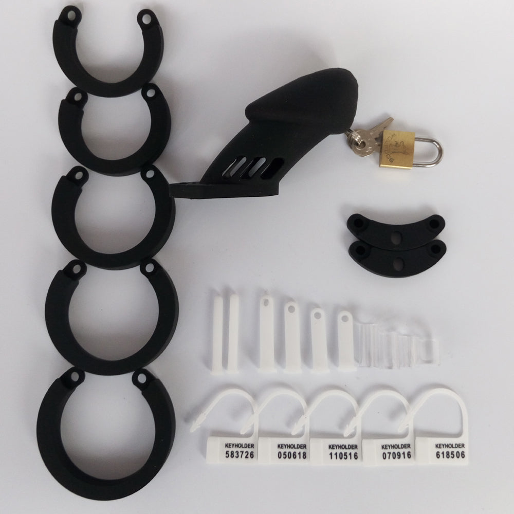 Cage de chasteté en silicone CB6000 noire