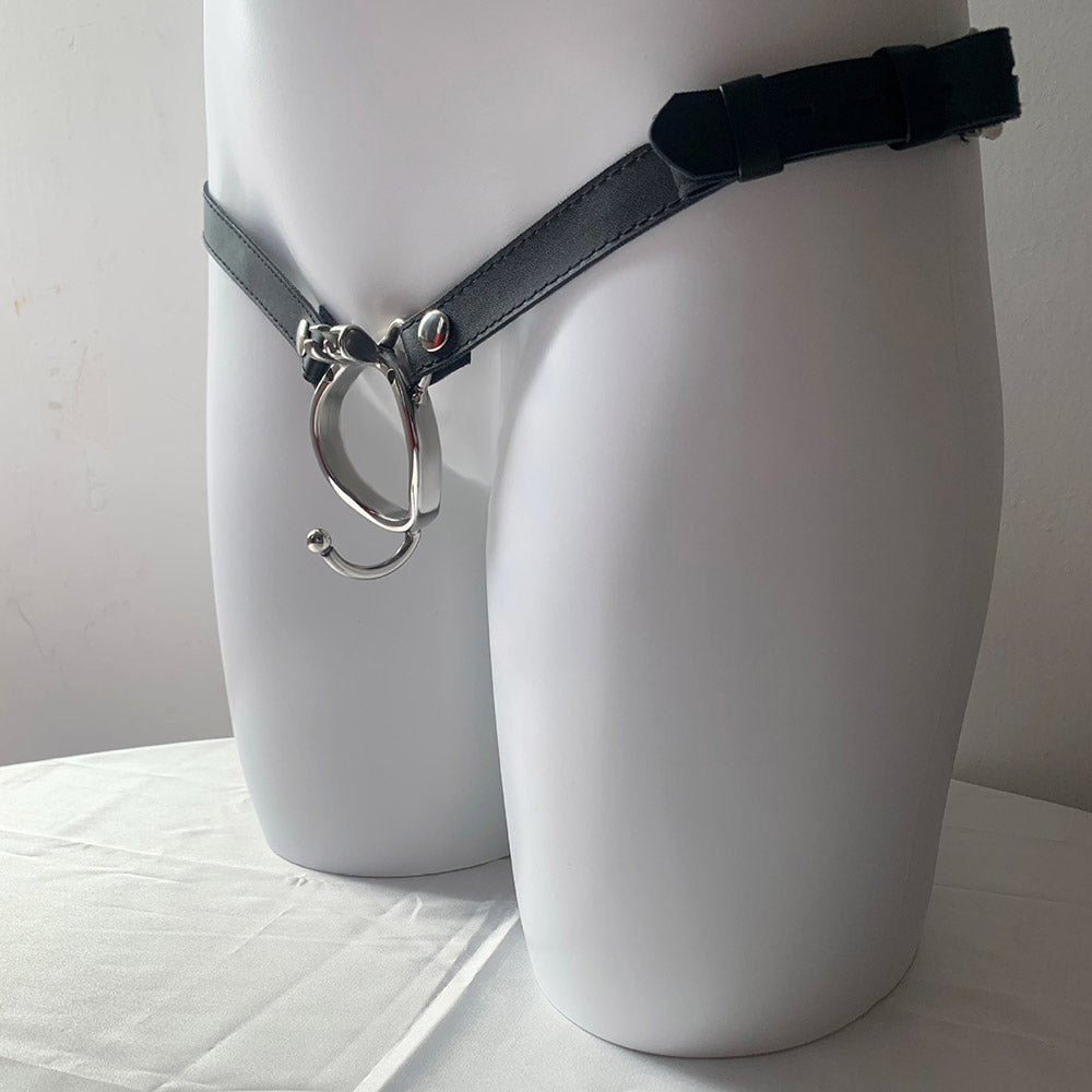 Chastity Cage Accessory Ring (With Ears) & Belt