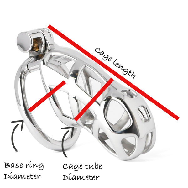 Custom Chastity Cage Steel Mamba