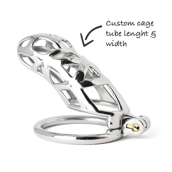 Custom Chastity Cage Steel Mamba