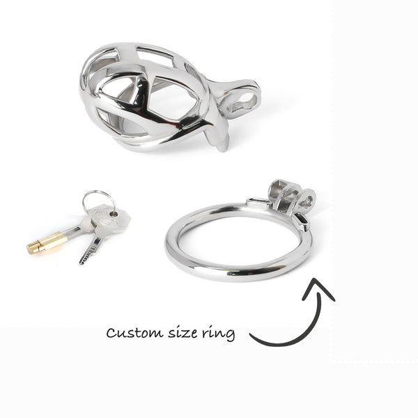 Custom Chastity Cage Steel Mamba