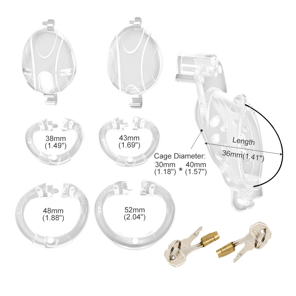 Detachable Flip Chastity Cage