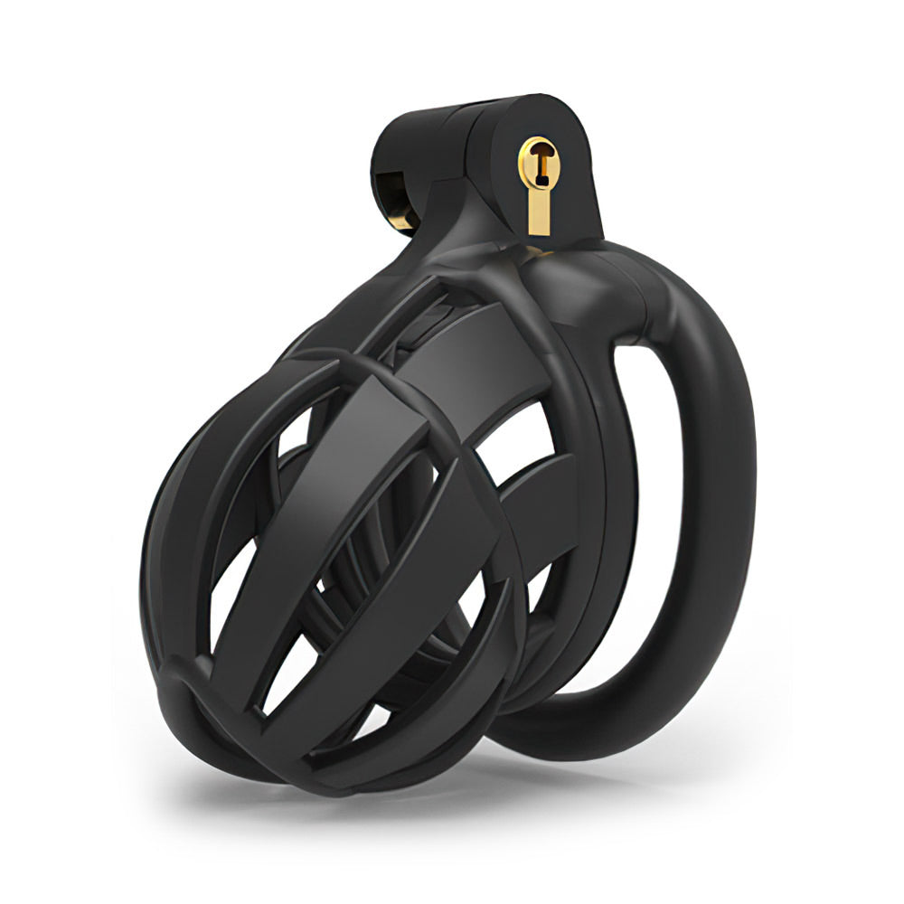 Detained Black Restrictive Chastity Cage