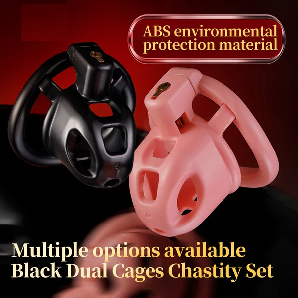 Small Dual Cage Chastity Set