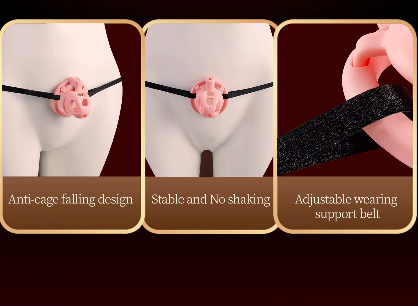 Small Dual Cage Chastity Set
