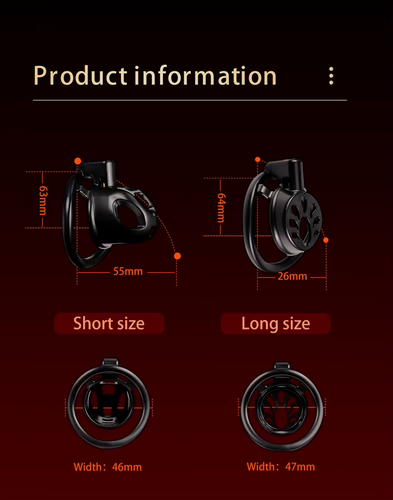 Small Dual Cage Chastity Set