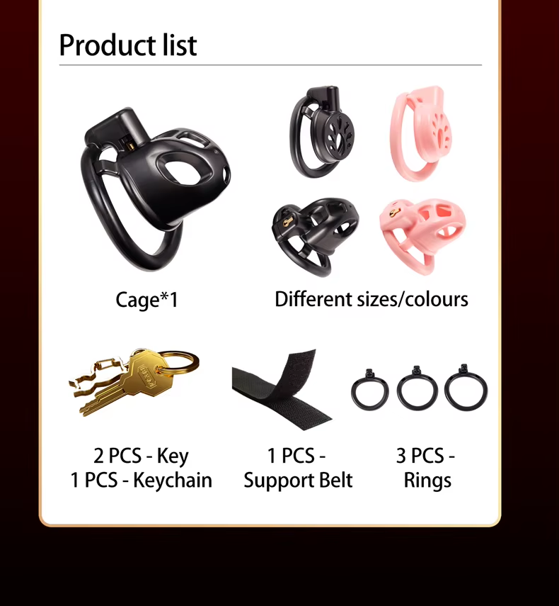Small Dual Cage Chastity Set