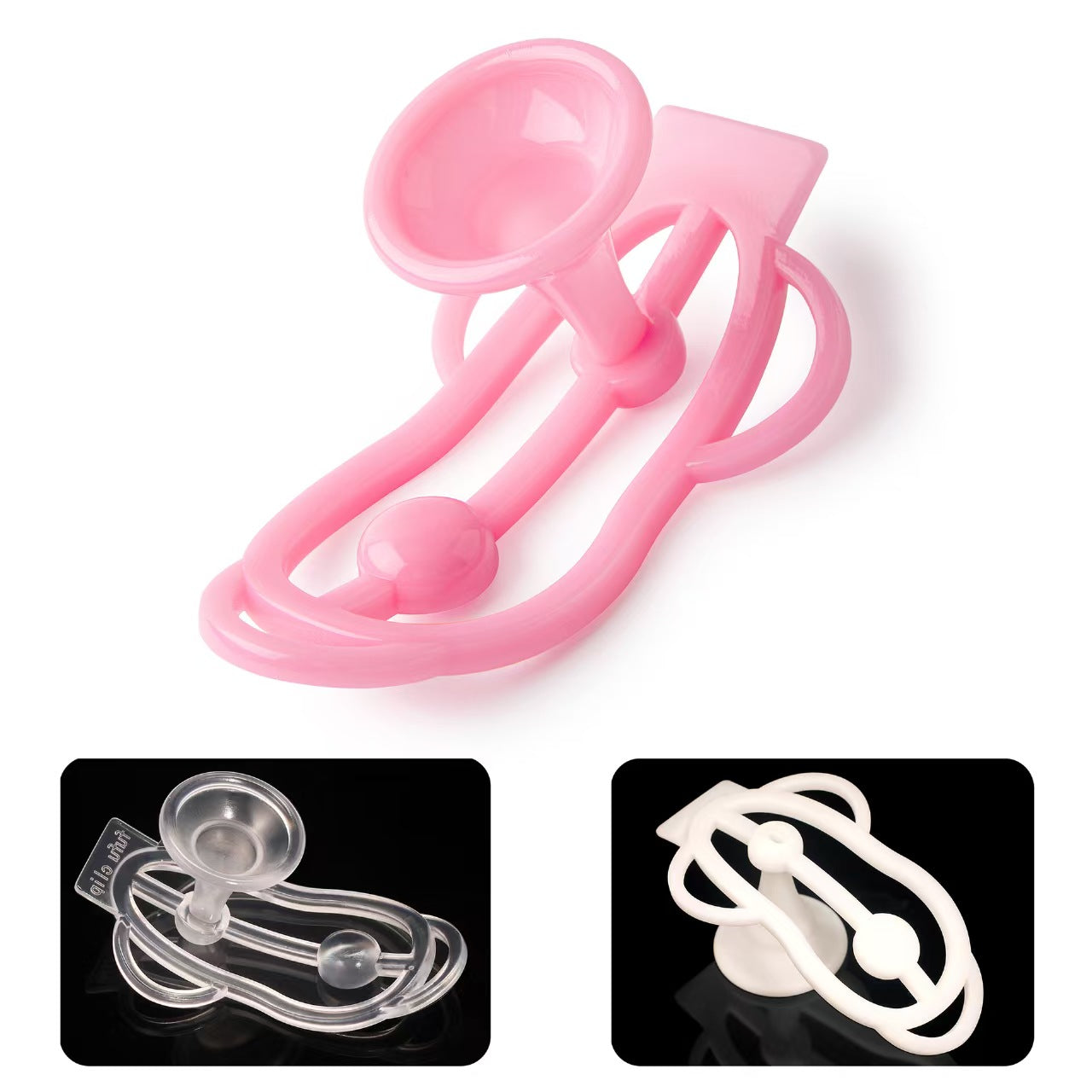 Fufu Clip Cage with Integrated Urination Shield