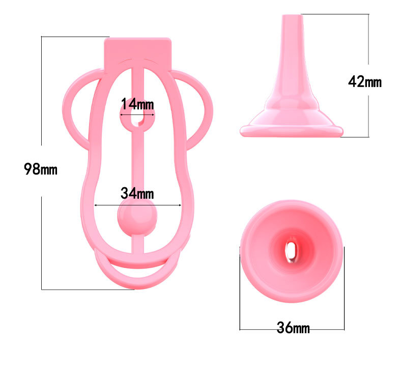 Fufu Clip Cage with Integrated Urination Shield