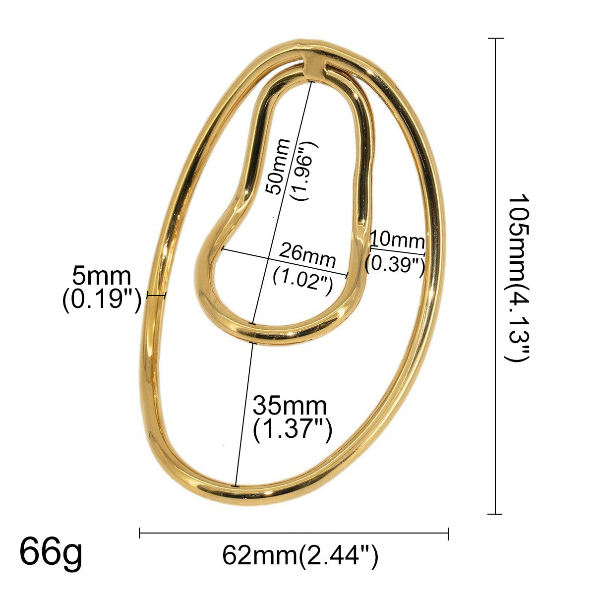 Golden Metal Male Chastity Clips