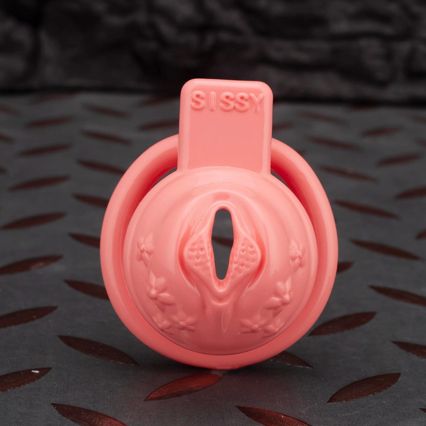 Custom Cock Cage Pink Pussy Cage