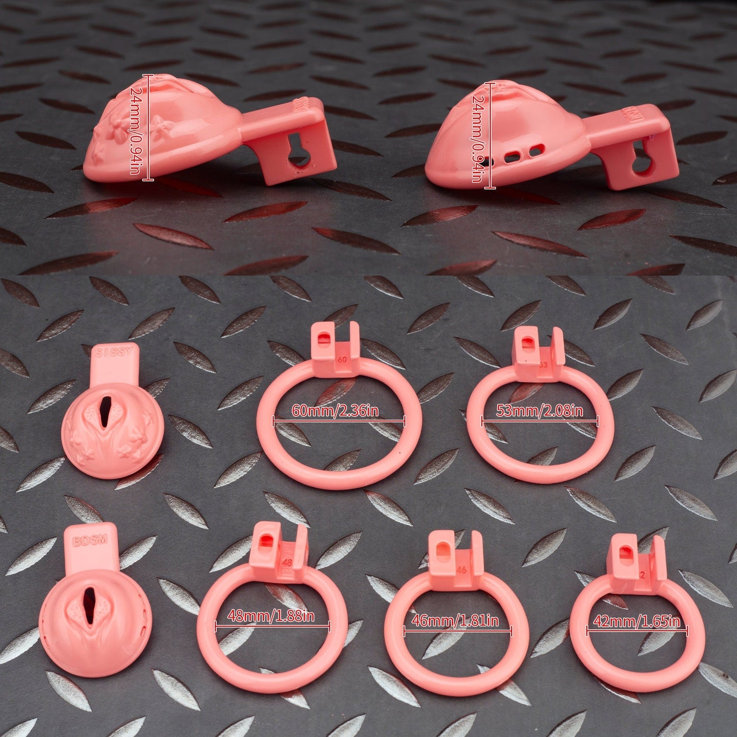 Custom Cock Cage Pink Pussy Cage