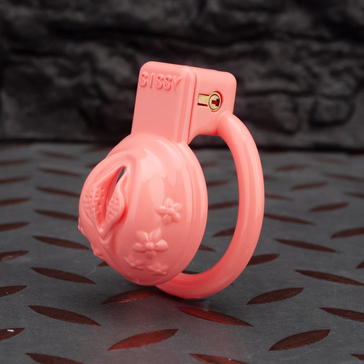 Custom Cock Cage Pink Pussy Cage