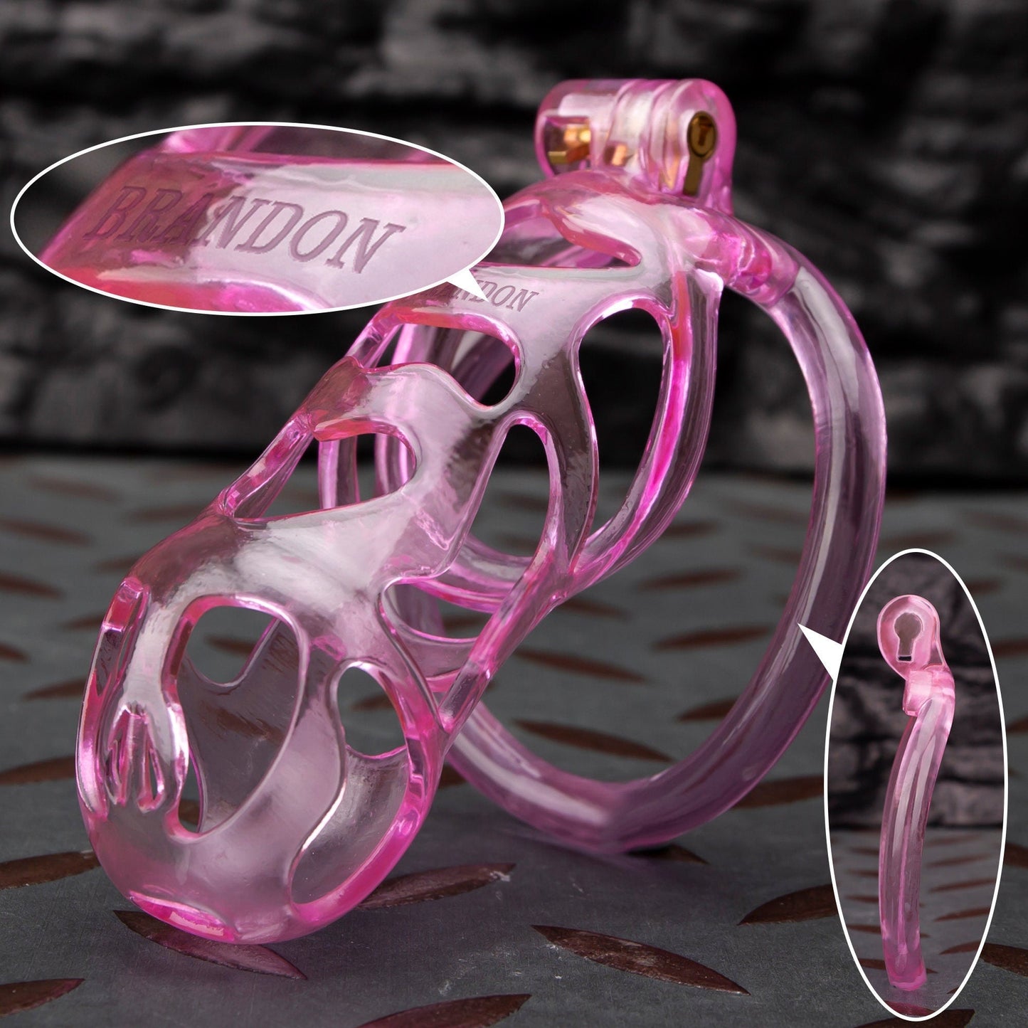 Engraving text Custom Ghost Cock Cage
