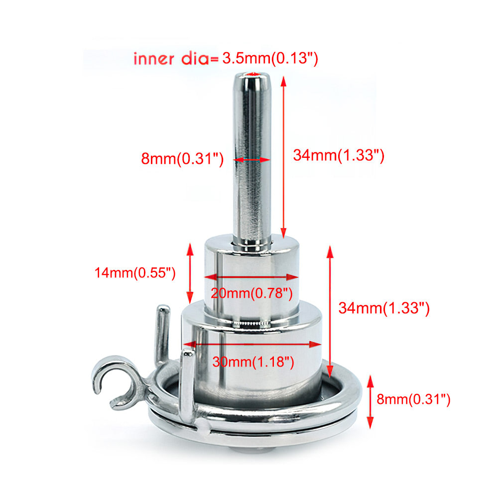 Male Chastity With Urethral Tube