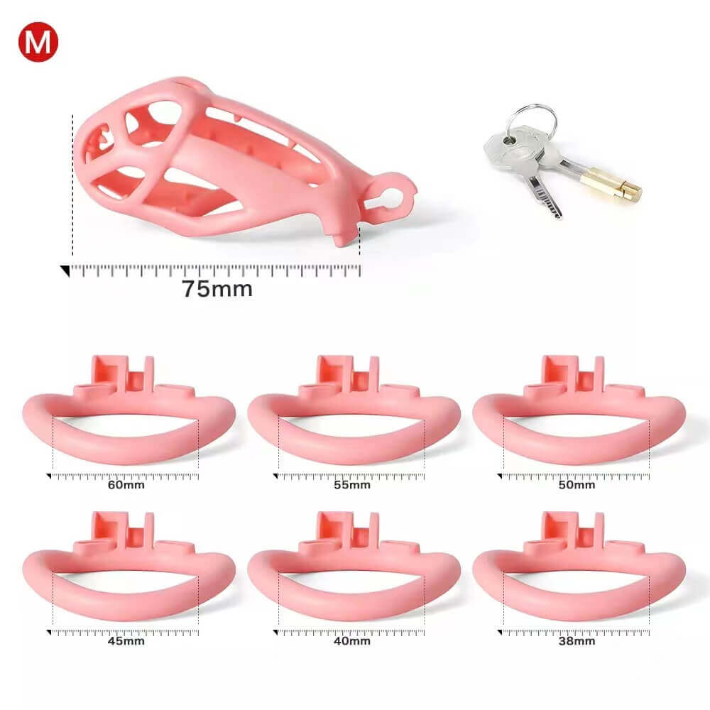Spiked Pink Mamba Chastity Cage