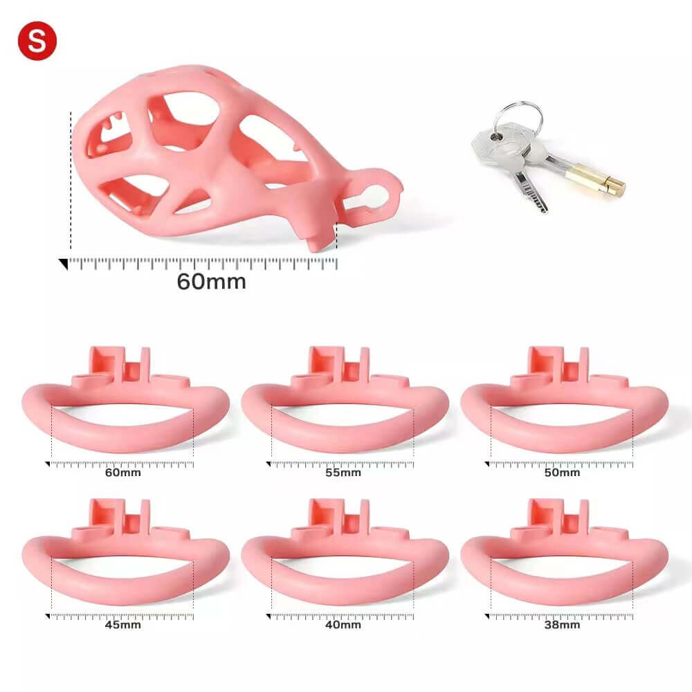 Spiked Pink Mamba Chastity Cage