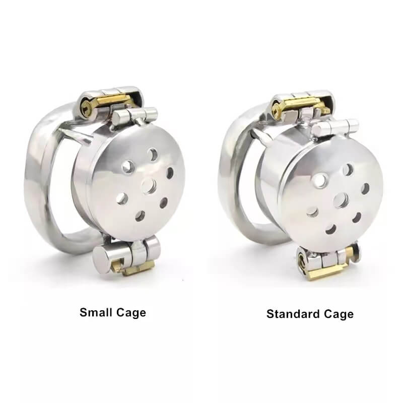 New Double Lock Flip Glans Cover Chastity Cage